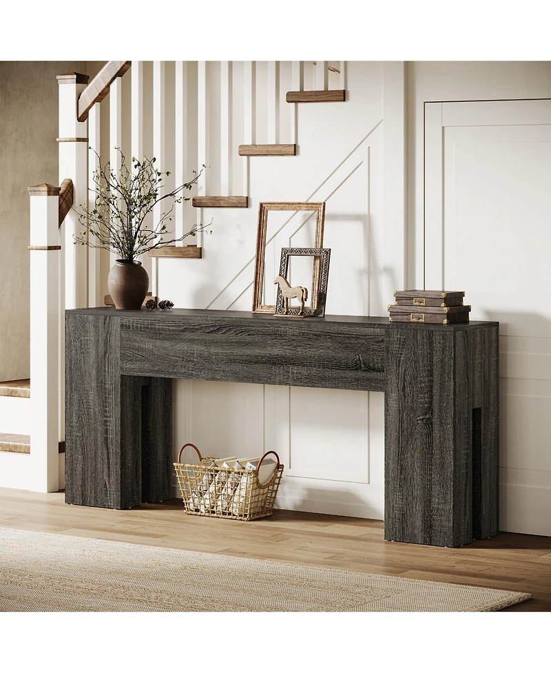 Tribesigns 71-Inch Long Console Table for Entryway, Farmhouse Sofa Behind Couch