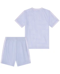 adidas Baby Boys' Short-Sleeve Printed T-Shirt and Shorts, 2-Piece Set