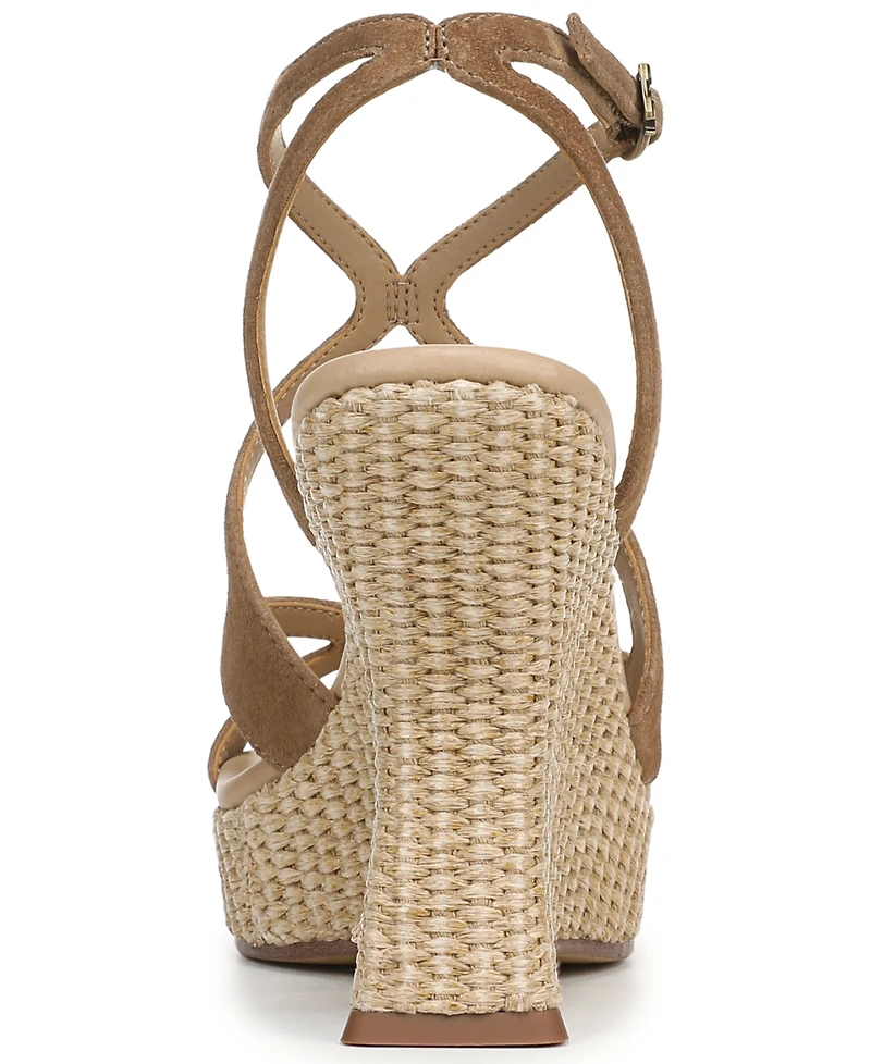 Circus Ny by Sam Edelman Women's Trina Woven Platform Wedge Sandals