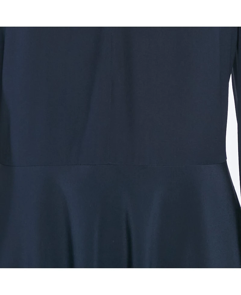 Pre-Owned Stella Mccartney Women's Navy Blue Silk Puff Sleeve Maxi Dress