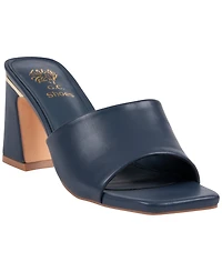 Gc Shoes Women's Soho Square Toe Block Heel Dress Sandals