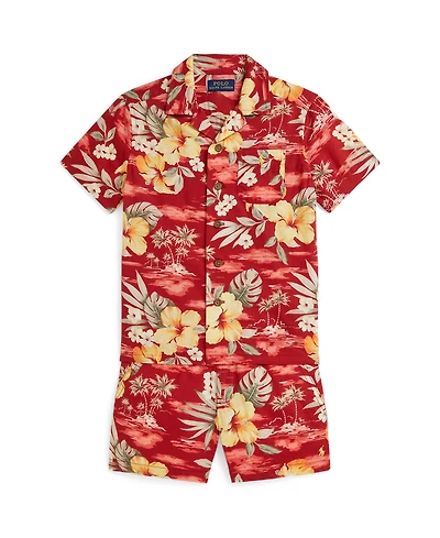 Polo Ralph Lauren Boys' 2-7 Floral-Print Shirt & Shorts, 2-Piece Set