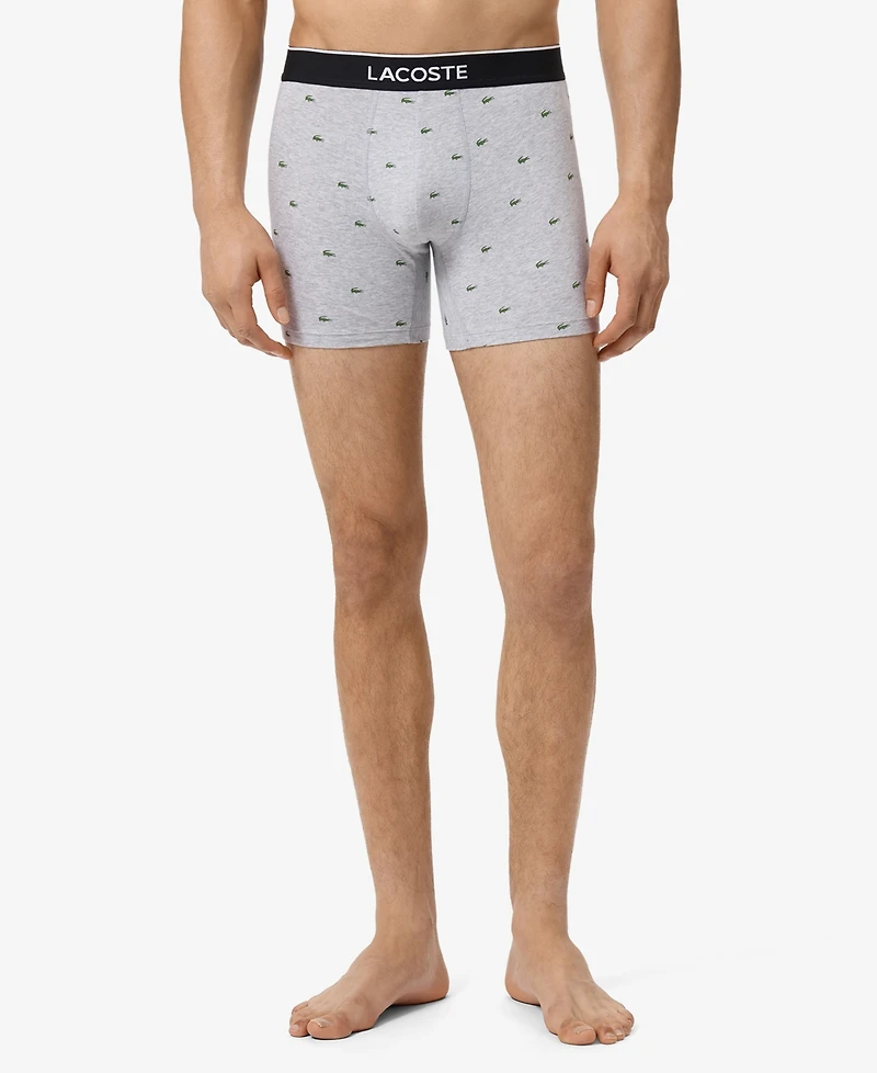 Men's Cotton Stretch Boxer Briefs, 3-Pack