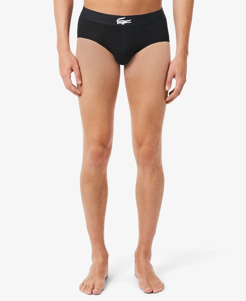 Lacoste Men's Regular-Fit Briefs, 3-Pack
