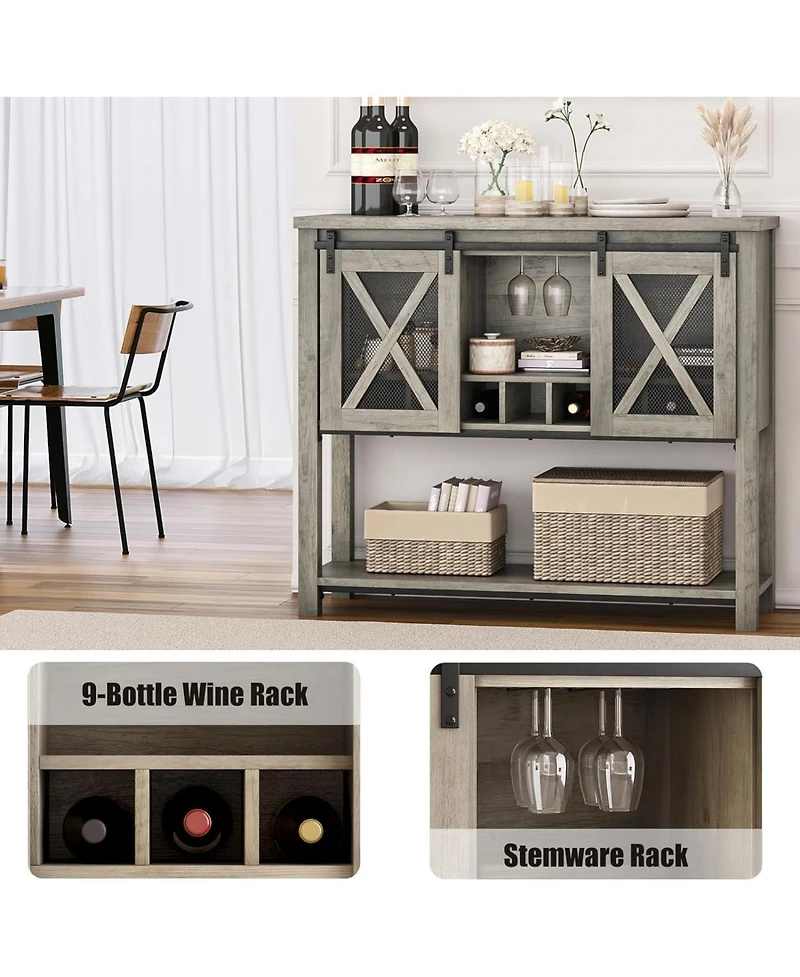 gaomon Wine Bar Cabinet with Storage