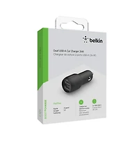 Belkin BoostCharge Dual Port Usb-a Car Charger 24W