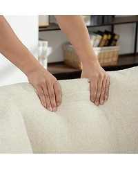 Streamdale Furniture Extra-Large Sofa Bed, Chenille Linen Fabric, Sturdy Metal Legs