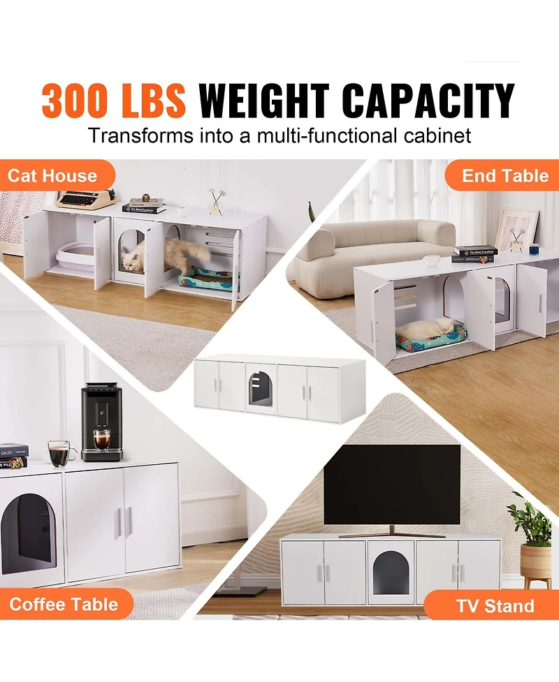 Aostirmotor Modern Hidden Cat Litter Box