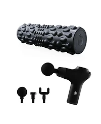 Pursonic Deep Tissue Recovery Bundle – 3-Speed Percussion Massager + FlexiPulse 5-Speed Vibrating Foam Roller