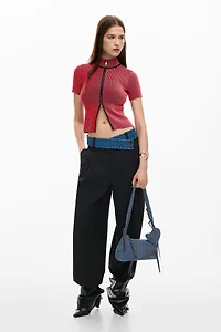 Desigual Women's Medium denim heart bag