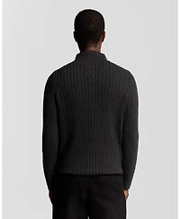 Lyle & Scott Men's Ribbed Half Zip Sweater