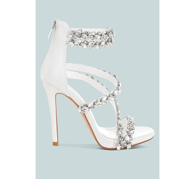 Korna Diamante Embellished Stiletto Heel Sandals