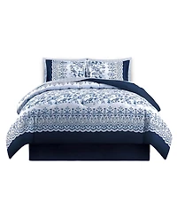 Enchante Accessories 8-Pc. Reversible Printed Microfiber Comforter Sets