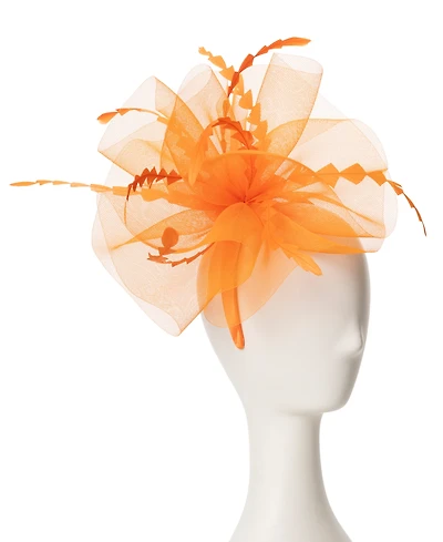 August Hats Crinoline and Feather Fascinator Hat