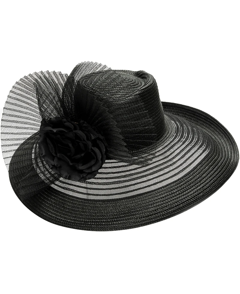 August Hats Sheer Brim Romantic Profile Hat