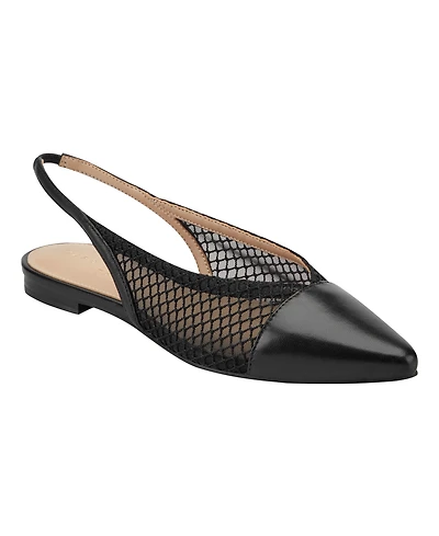 Marc Fisher Ltd Women's Davin Mesh Slingback Dress Flats