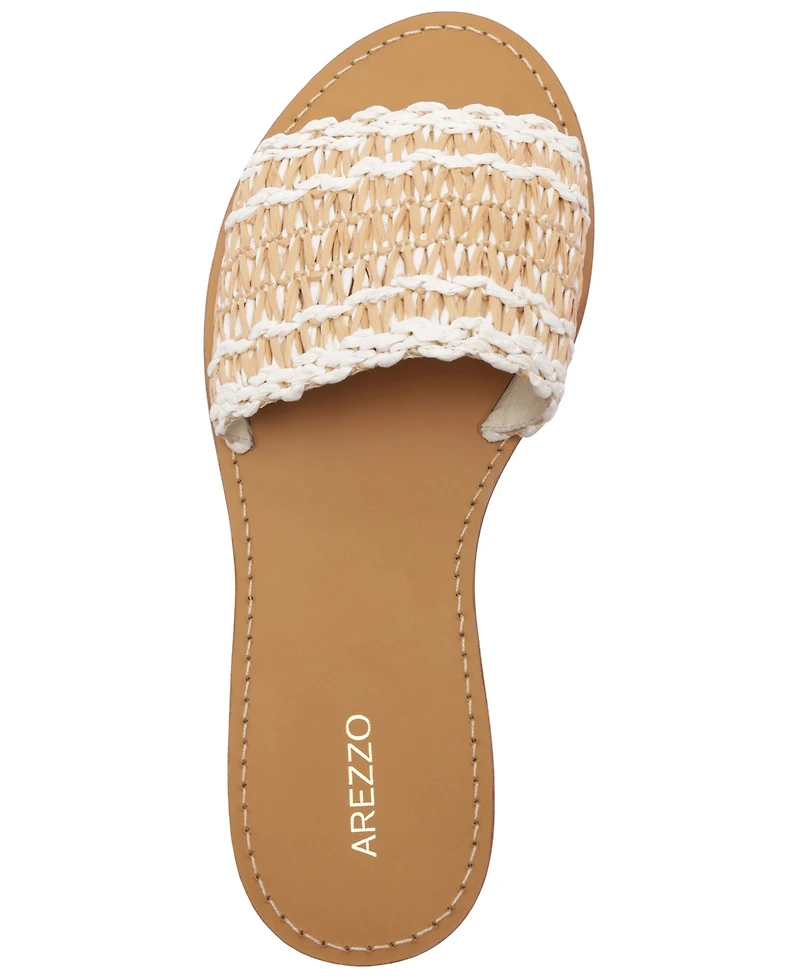 Arezzo Women's Liz Round Toe Flat Sandals