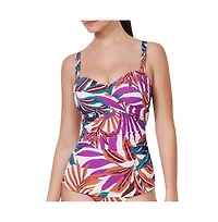 Gottex Women's Plantopia D-Cup Supportive Tankini Swim Top