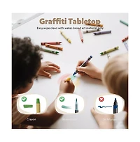 Kinder King Kids Table and Chair Set, Activity Desk for Drawing, Building Blocks, Play, Pink