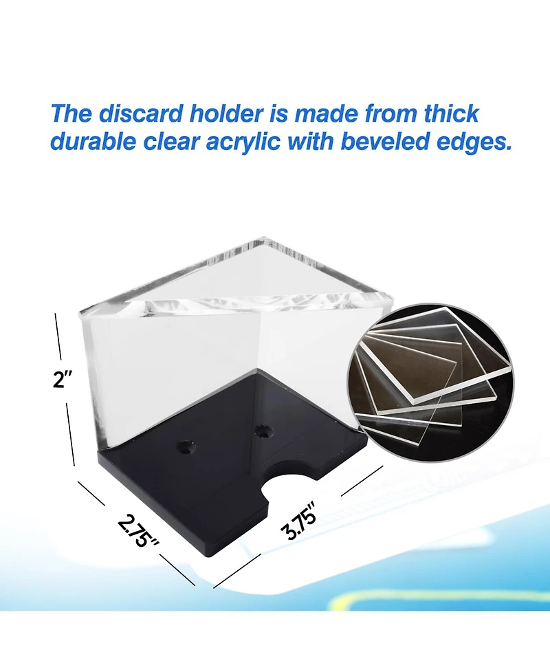 Gse Games & Sports Expert Deck Clear Acrylic Discard Trays