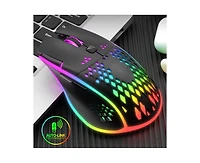 Risokeys Wireless Gaming Mouse with Rgb Lights