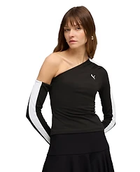 Puma Women's Asymmetric Neck Long-Sleeve Top
