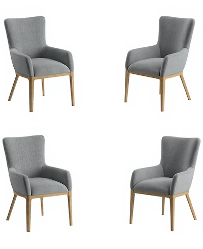 Loft 4-Pc. Fabric Upholstered Arm Chair Set