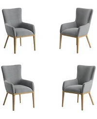 Loft 4-Pc. Fabric Upholstered Arm Chair Set
