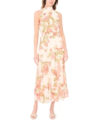 Msk Women's Sleeveless Mock Neck Maxi Dress