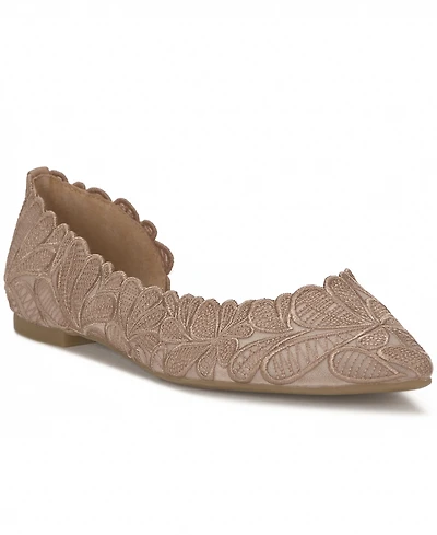 I.n.c. International Concepts Women's Embroidered Pointed-Toe Flats, Macy's Exclusive