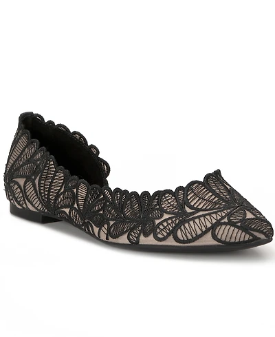 I.n.c. International Concepts Women's Embroidered Pointed-Toe Flats, Macy's Exclusive