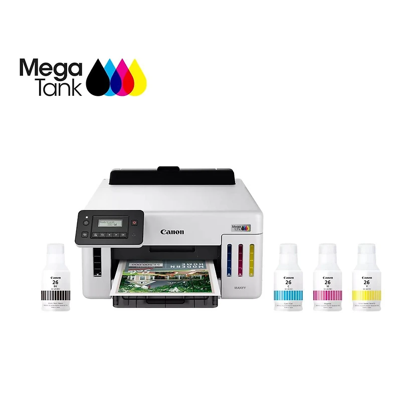 Canon Maxify GX5120 Wireless MegaTank Duplex Inkjet Color Printer, White