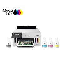 Canon Maxify GX5120 Wireless MegaTank Duplex Inkjet Color Printer, White