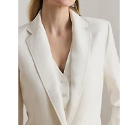 Lauren Ralph Petite Notch Lapel Twill Blazer