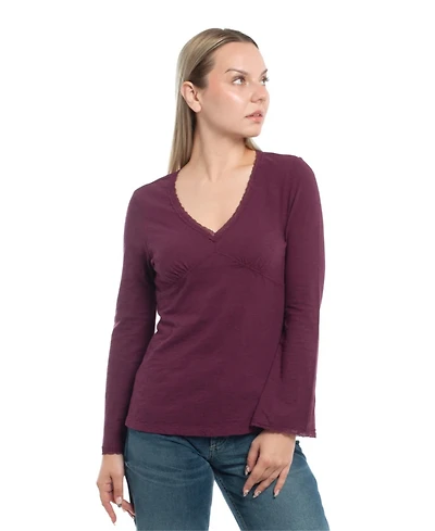 Wilt Clothing Women's V-Neck Long Sleeve Empire