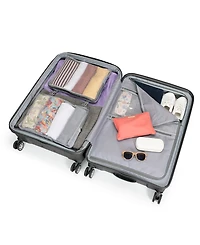 Traveler's Choice Pagosa Large Checked Hardside Expandable Spinner Luggage