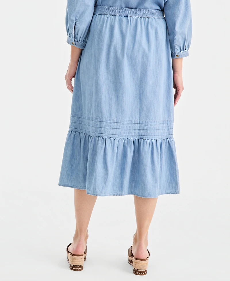 Style & Co Petite Mid-Rise Pull-On Skirt, Macy's Exclusive