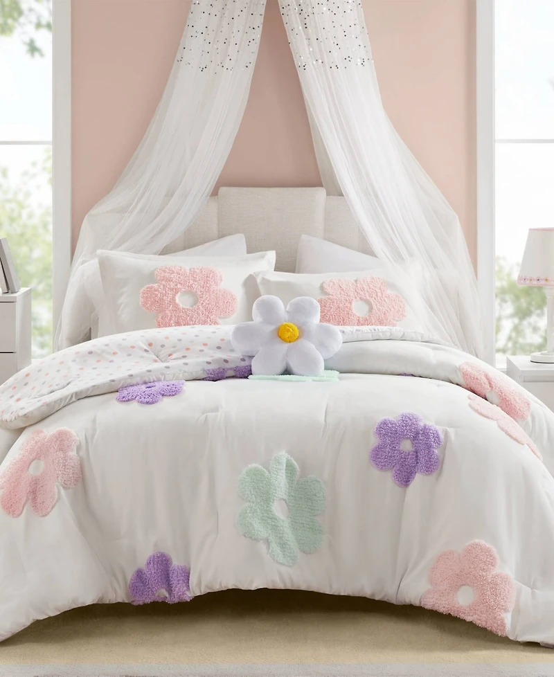 Intelligent Design Gracie Floral Reversible 4-Pc. Comforter Set, Full/Queen