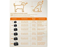 Cozito Foldable Soft Dog Crate, Portable Carrier with Steel Frame, Mesh Windows, Storage Pockets