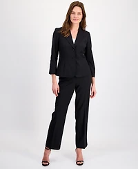 Le Suit Women's Two-Button Waist-Inset Pantsuit