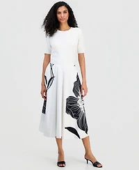 T Tahari Women's Flared Midi Skirt