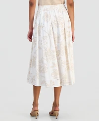 T Tahari Women's Cotton Pull-On Skirt