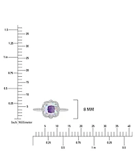Macy's Aurora Borealis (4.37 ct. t.w.) & Cubic Zirconia Cushion Ring