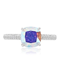 Macy's Aurora Borealis (4.85 ct. t.w.) & Cubic Zirconia (4.85 ct. t.w.) Wedding Duo Ring