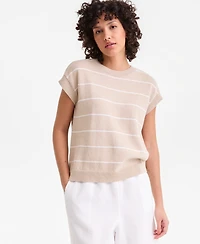 Charter Club Women's Striped Crewneck Sweater, Macy's Exclusive