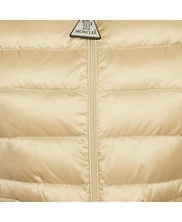 Pre-Owned Moncler Women's Beige Nylon Padded Lans Down Jacket