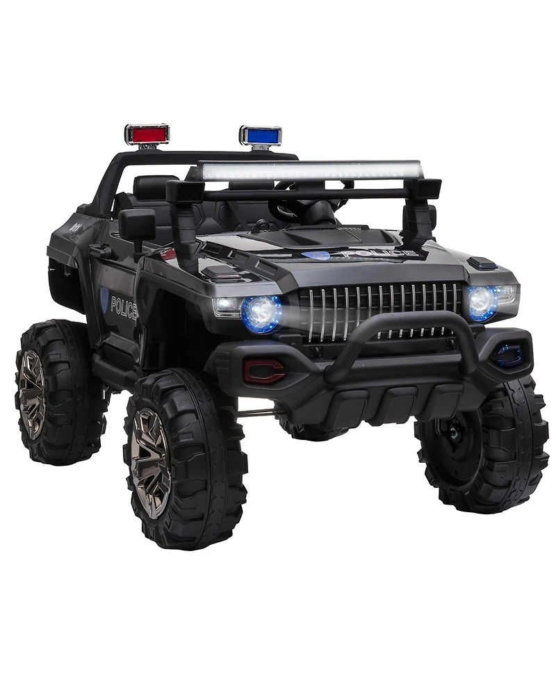 Hongge 12V Kids Ride On Police Truck with Remote Control