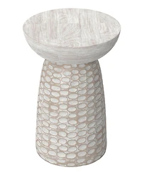 Simpli Home Boyd 13" Mango Wood Solid Accent Table