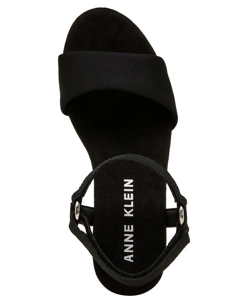 Anne Klein Women's Natasia Round Toe Wedge Sandals