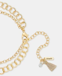 lonna & lilly Two-Row Stone Pendant Necklace